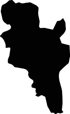 Santoy Jamaica silhouette map