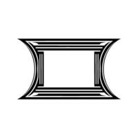 Elegant Curved Frame, Minimalist, Subtle Gradient vector