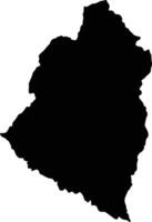 Sao Joao Baptista Cabo Verde silhouette map vector