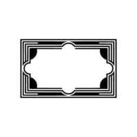 Art Deco Frame, Geometric, Elegant Border, Minimalist Style - Minimalism vector