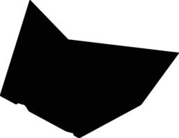 Saptari Nepal silhouette map vector