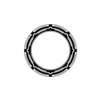 Geometric Circle Frame, Minimalist, Modern - Outline vector