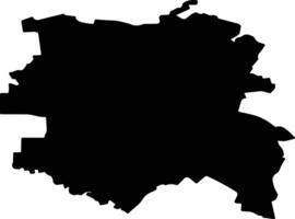 Saraktashsky District Russia silhouette map vector