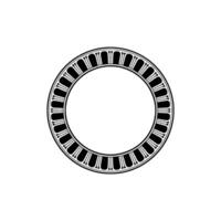 Minimalist Circular Ornament, Geometric, Circle - Pattern vector