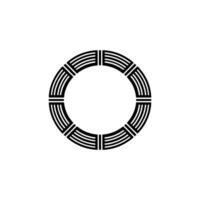 Geometric Circle Emblem, Minimalist, Circular Motif, Branding vector