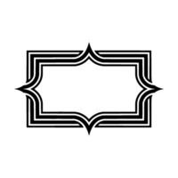 Elegant Deco Frame, Minimalist, Blank Space, Geometric vector