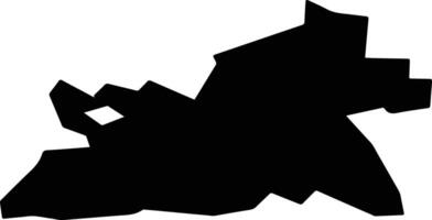 Sarapul Russia silhouette map vector