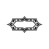 Intricate Ornamental Frame, Vintage, Minimalist Background vector