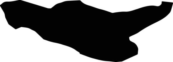 Sareyn Iran silhouette map vector