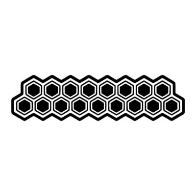 Geometric Honeycomb Pattern, Minimalist - Hexagon