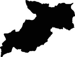 Sarolangun Indonesia silhouette map vector