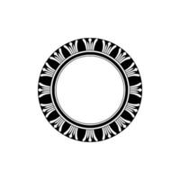 Elegant Circular Ornament, Classical, Minimalist Emblem vector