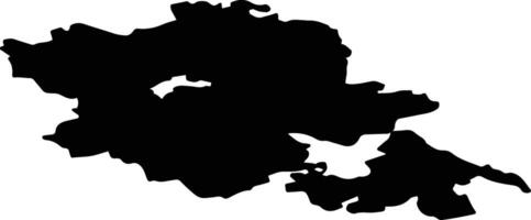 Sasovsky District Russia silhouette map vector