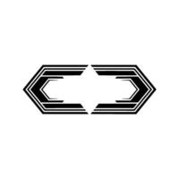 Geometric Directional Divider, Modern Abstract vector
