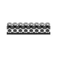 Geometric Wave Border, Minimalist, Pattern - Modern vector