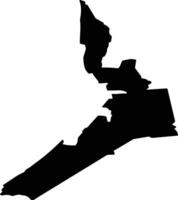 Saulkrastu pag Latvia silhouette map vector