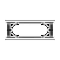 Art Deco Frame, Geometric Ornament, Vintage Element, Retro - Art deco vector