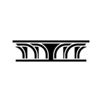 Geometric Archway, Minimalist, Black White - Minimalism vector