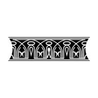 Art Deco Ornament Border, Geometric, Elegant Detail - Stylized - Art deco vector