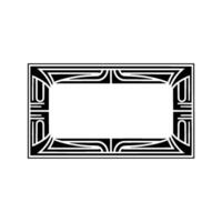 Geometric Deco Frame, Minimalist, Elegant Border, - Pattern, Art deco vector