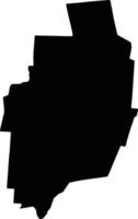 SCHELA Romania silhouette map vector