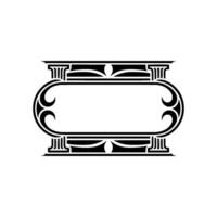 Art Nouveau Frame, Elegant Ornament, Vintage, Decorative Border vector