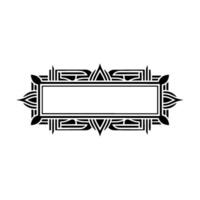 Art Deco Frame, Geometric Ornamentation, Vintage Elegance - Retro - Art deco vector