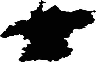Sechenovsky District Russia silhouette map vector