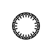 Geometric Circle, Abstract Halo, Minimalist vector