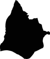 Segeneity Eritrea silhouette map vector