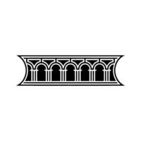 Art Deco Archway Ornament, Geometric - Symmetry - Art deco vector