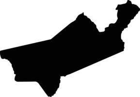 Segovia Colombia silhouette map vector