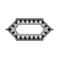 Art Deco Frame, Elegant Border, Vintage , Minimalist Layout, Monochrome vector