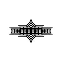 Geometric Deco Emblem, Vintage Style, Minimalist - Abstract vector