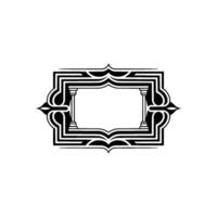Art Deco Frame, Elegant Ornament, Vintage , Minimalist Composition - Geometric vector