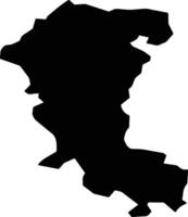 Sense Switzerland silhouette map vector