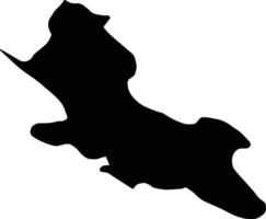 Sepidan Iran silhouette map vector