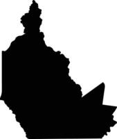 Serenje Zambia silhouette map vector