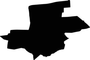 Serhetabat Turkmenistan silhouette map vector