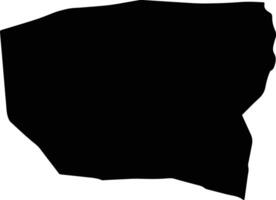 Sevrei Mongolia silhouette map vector