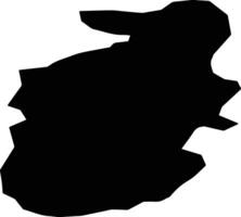 Seydiler Turkey silhouette map vector