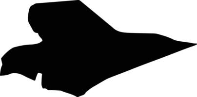 Shahba Syria silhouette map vector