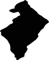 Shahjoy Afghanistan silhouette map vector