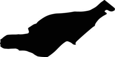 Shahmirzad Iran silhouette map vector