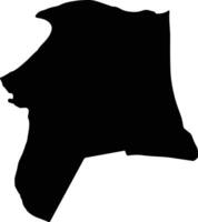Shambuko Eritrea silhouette map vector