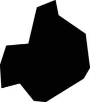 Shangnanxian China silhouette map vector