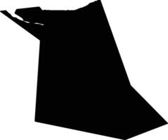 Shangyushi China silhouette map vector
