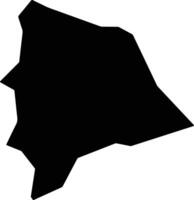 Sharg Sennar Sudan silhouette map vector