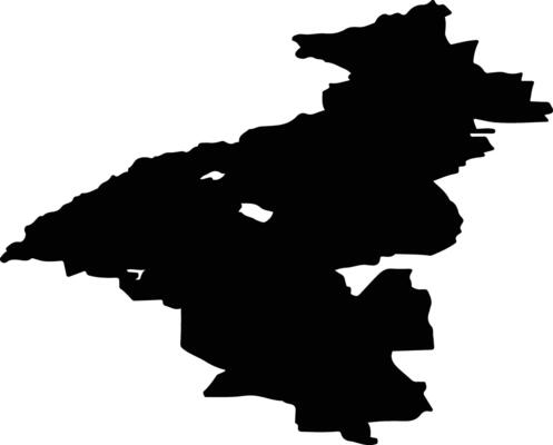 Sharypovsky Rayon Russia silhouette map