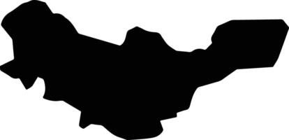 Sheikh Badr Syria silhouette map vector